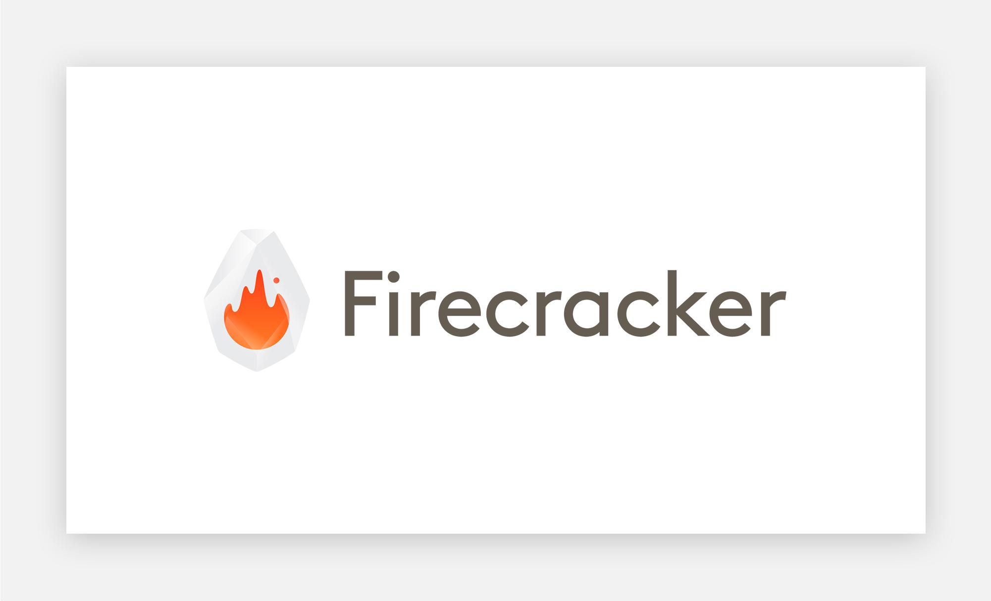 Firecracker logo on a white card
