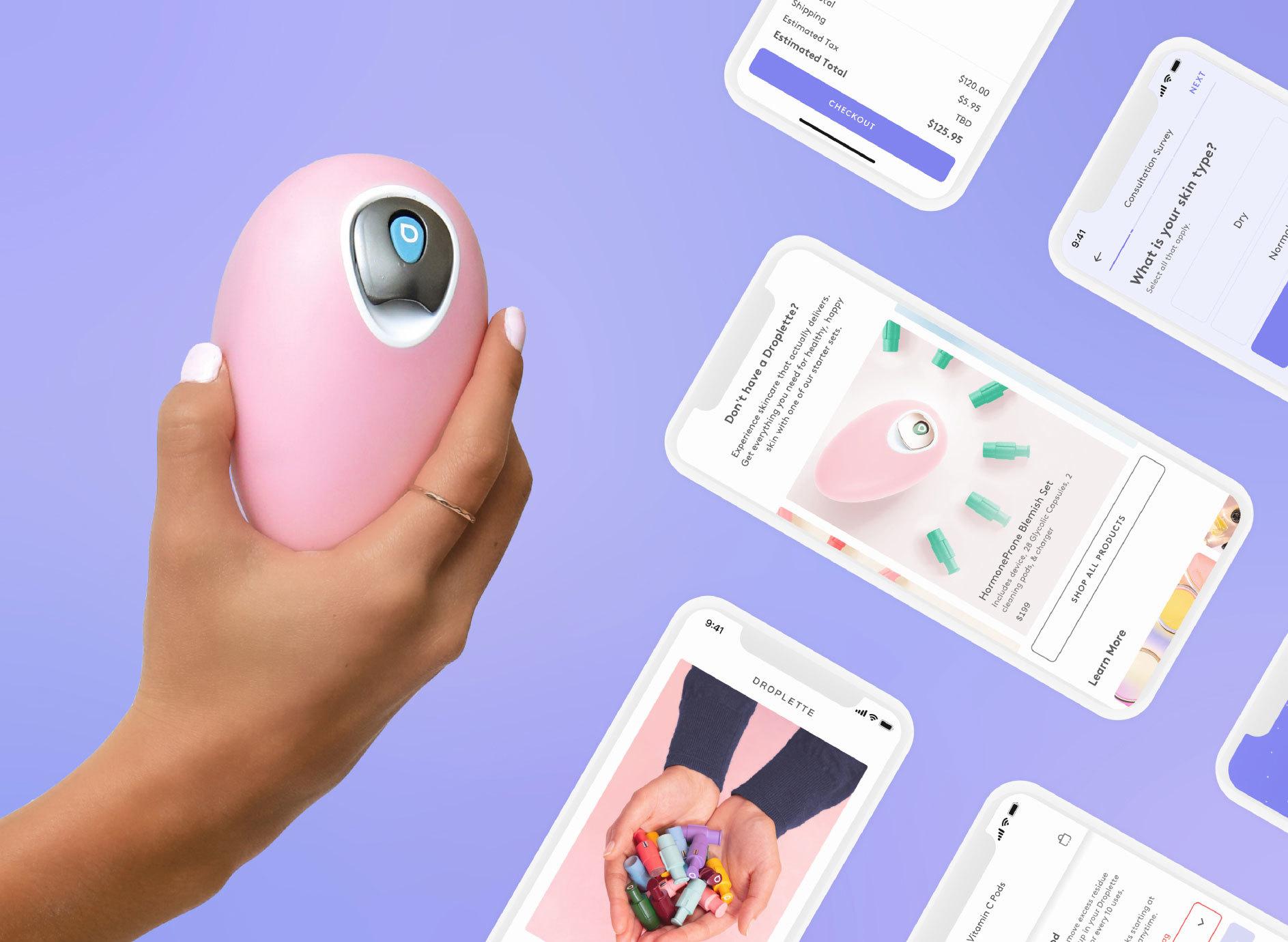 Product design for a connected skincare delivery device