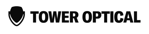 Tower Optical logo with shield icon