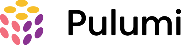 Stylized cluster of yellow, pink, and purple oval shapes on a black background