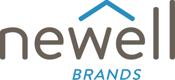 newell brands logo with blue roof accent
