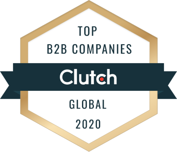 Clutch Top B2B Companies Global 2020 badge