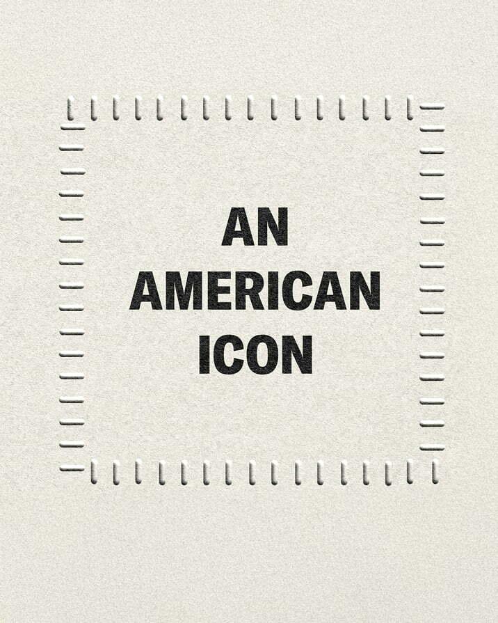 Notepad page with the words An American Icon
