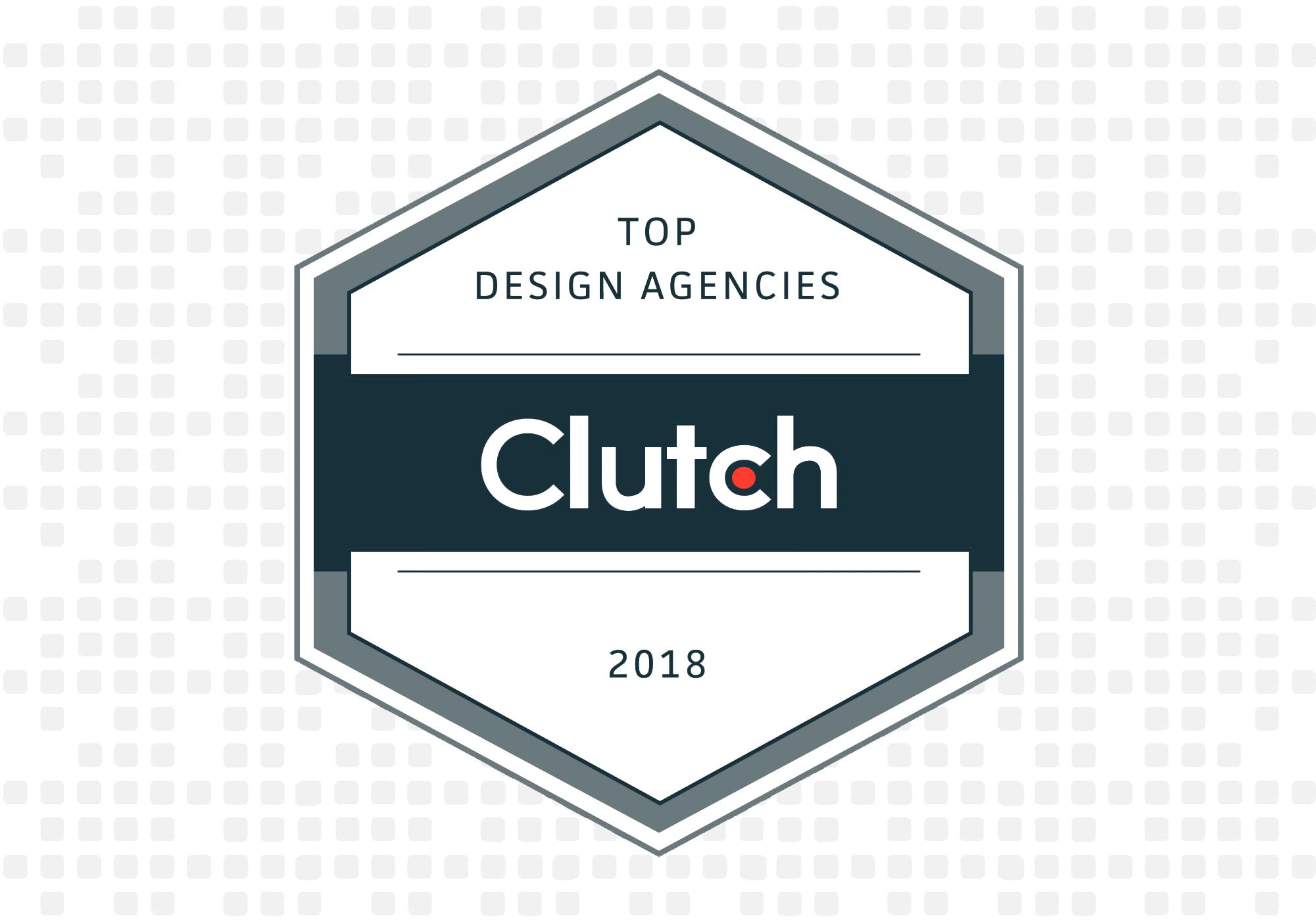 Clutch Top Design Agencies 2018 badge