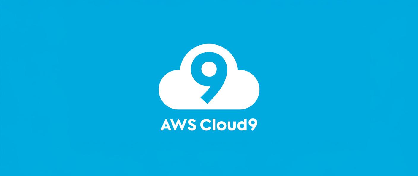 AWS Cloud9 logo on a blue background