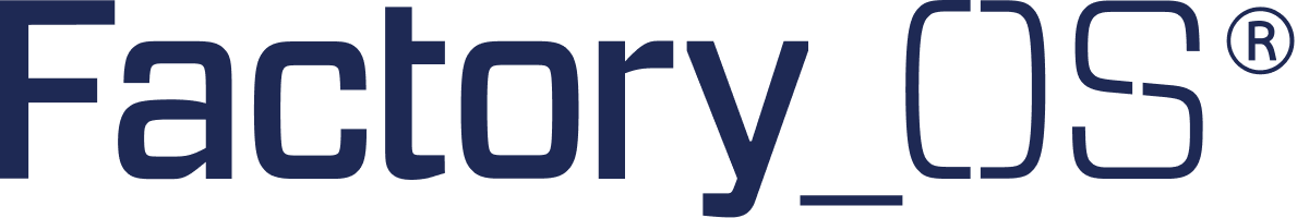 Factory_OS logo in dark blue text