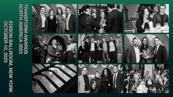 Transform Awards North America 2023 event collage with dates and venue