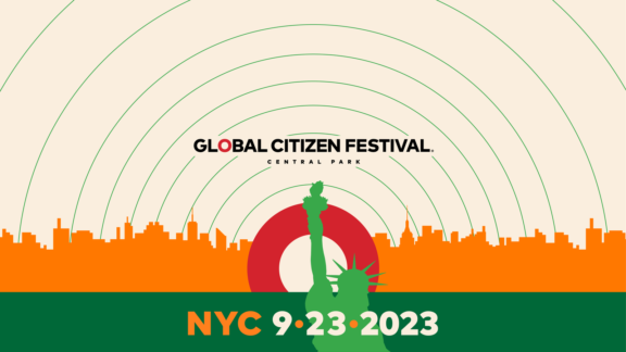 Global Citizen Festival Central Park graphic with NYC date 9-23-2023