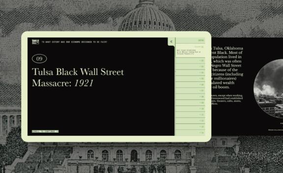 Tulsa Black Wall Street Massacre: 1921 interactive timeline screen