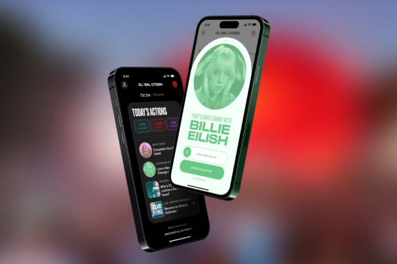 Hero 2 2023 04 27 175143 jjmv Two smartphone app screens for a music voting experience