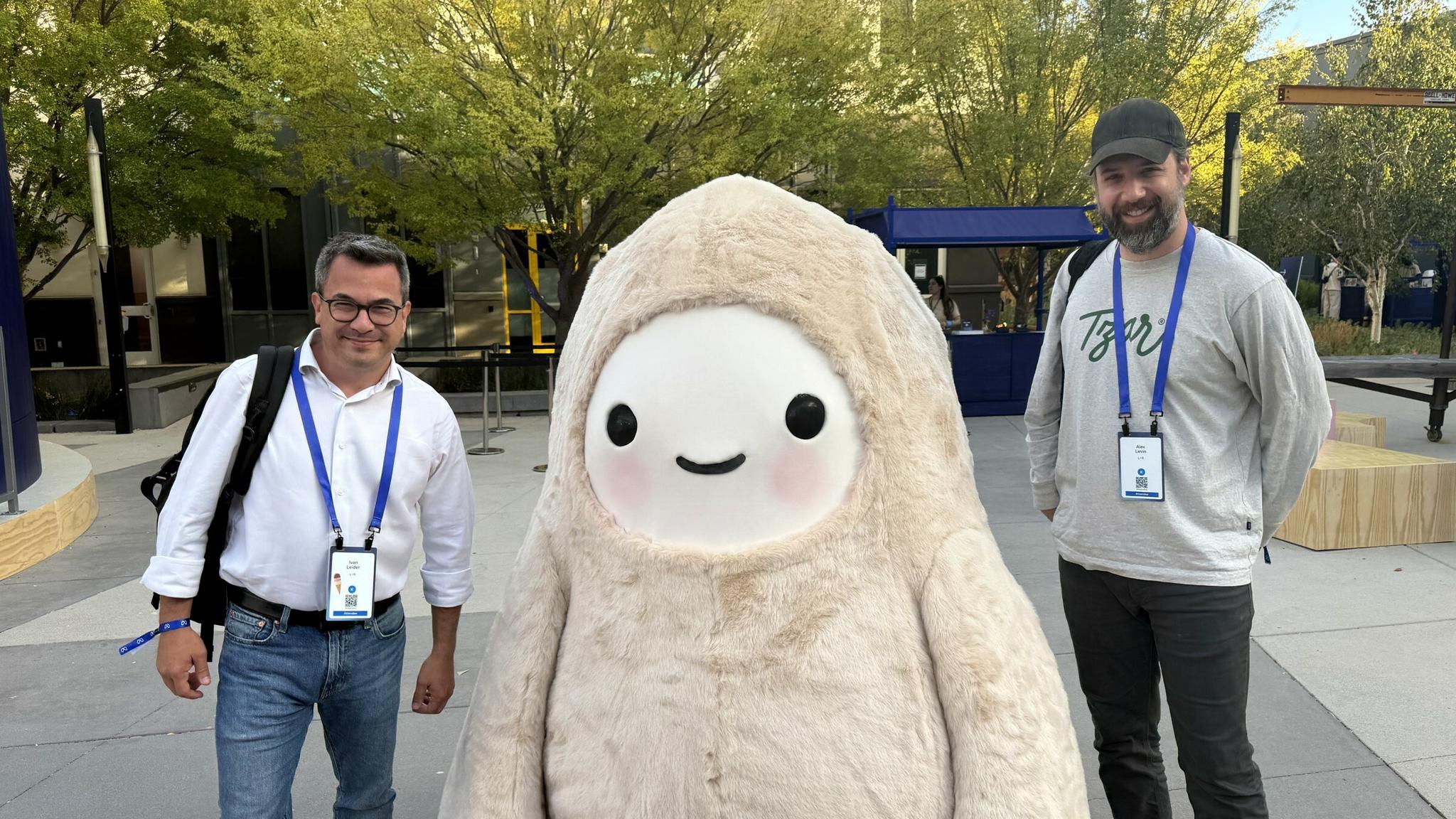 Alex Levin and Ivan Leider standing at Meta Connect 2026.