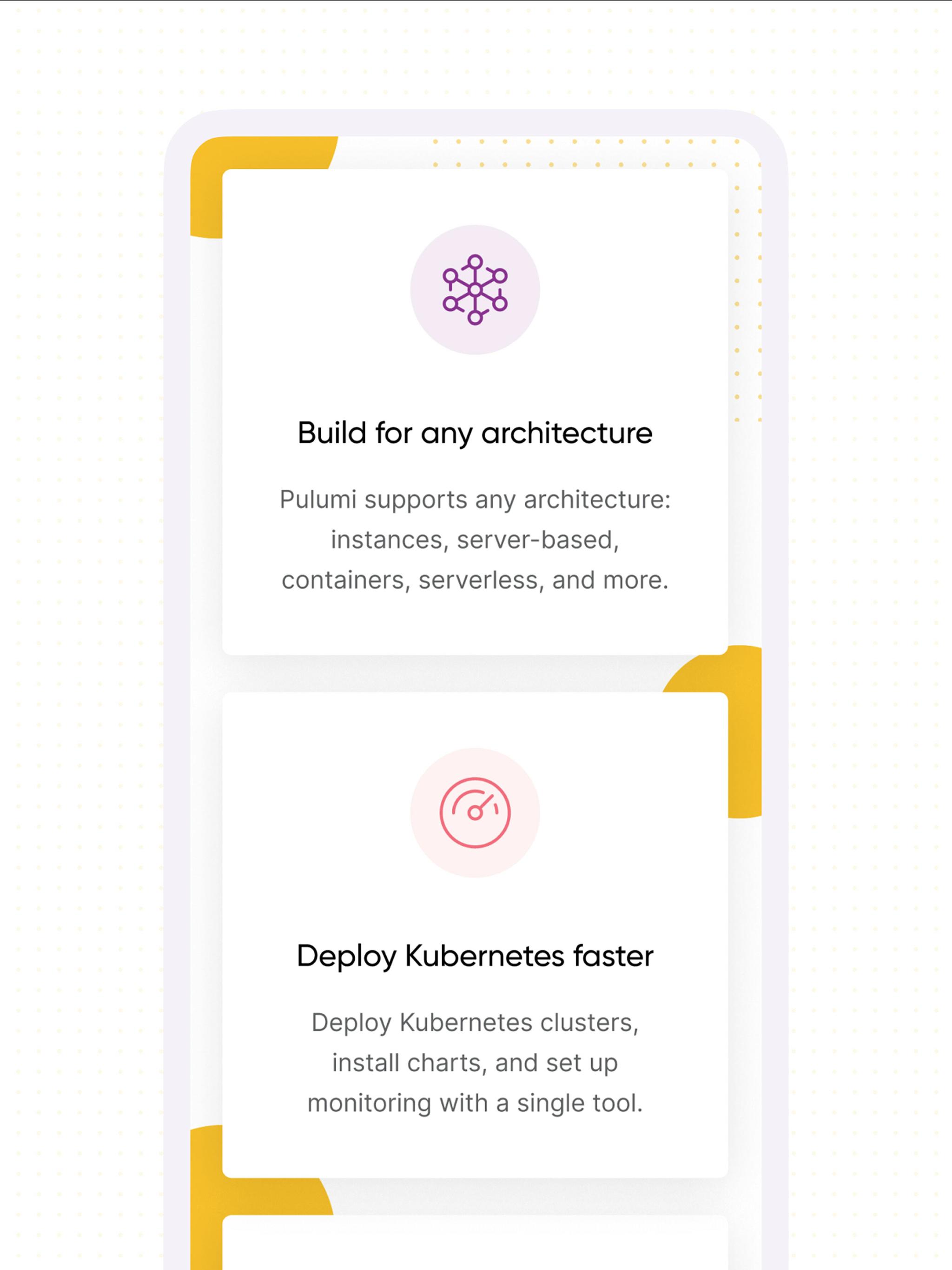 Cards describing building for any architecture and deploying Kubernetes faster