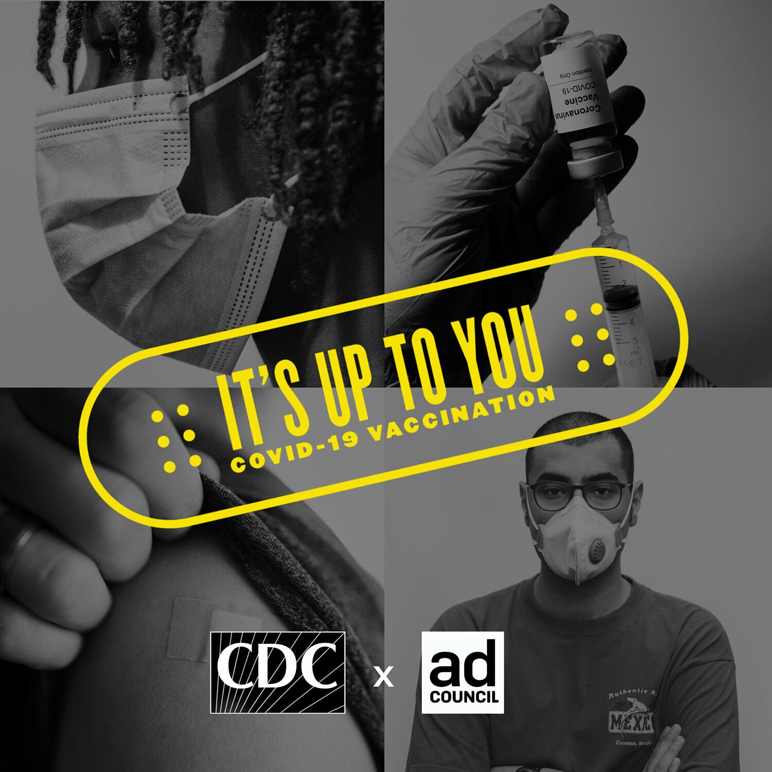 CDC and Ad Council COVID-19 vaccination campaign poster