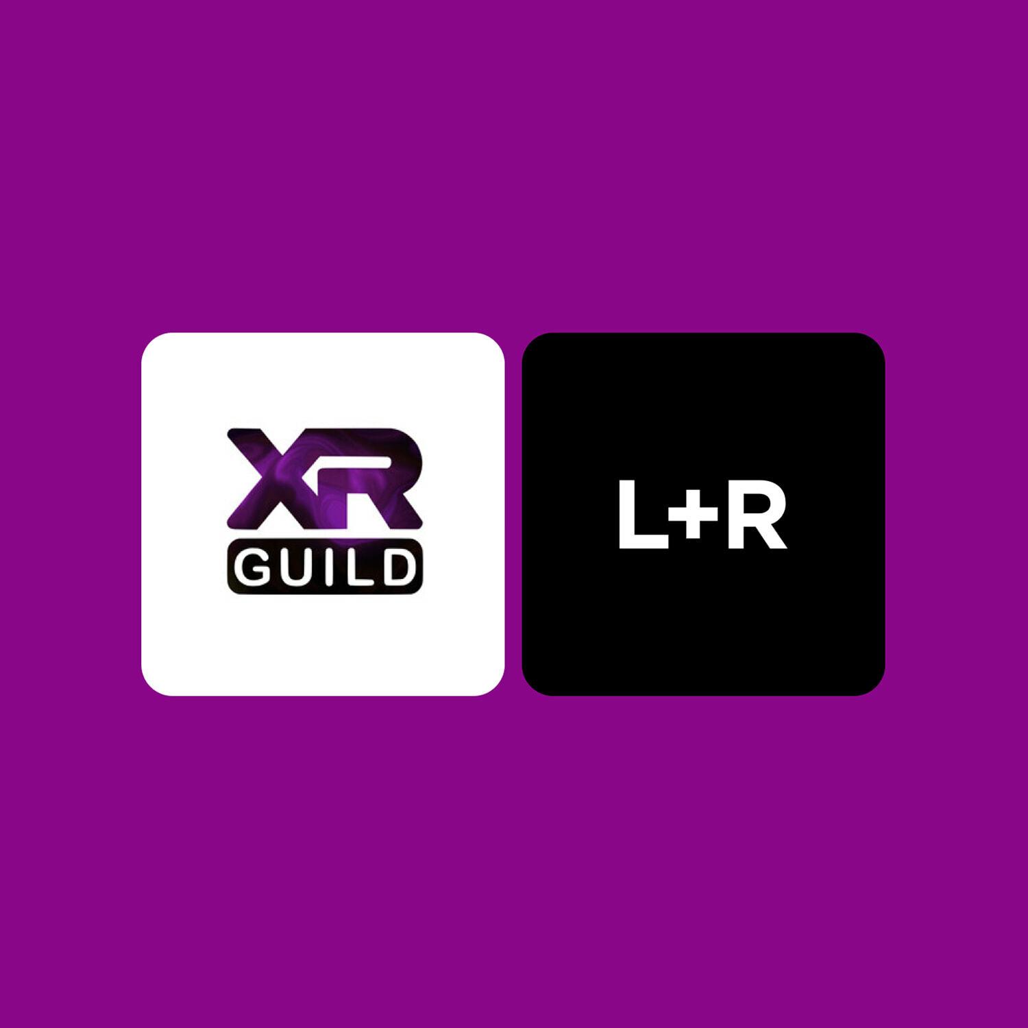 XR Guild and L+R logos on a purple background