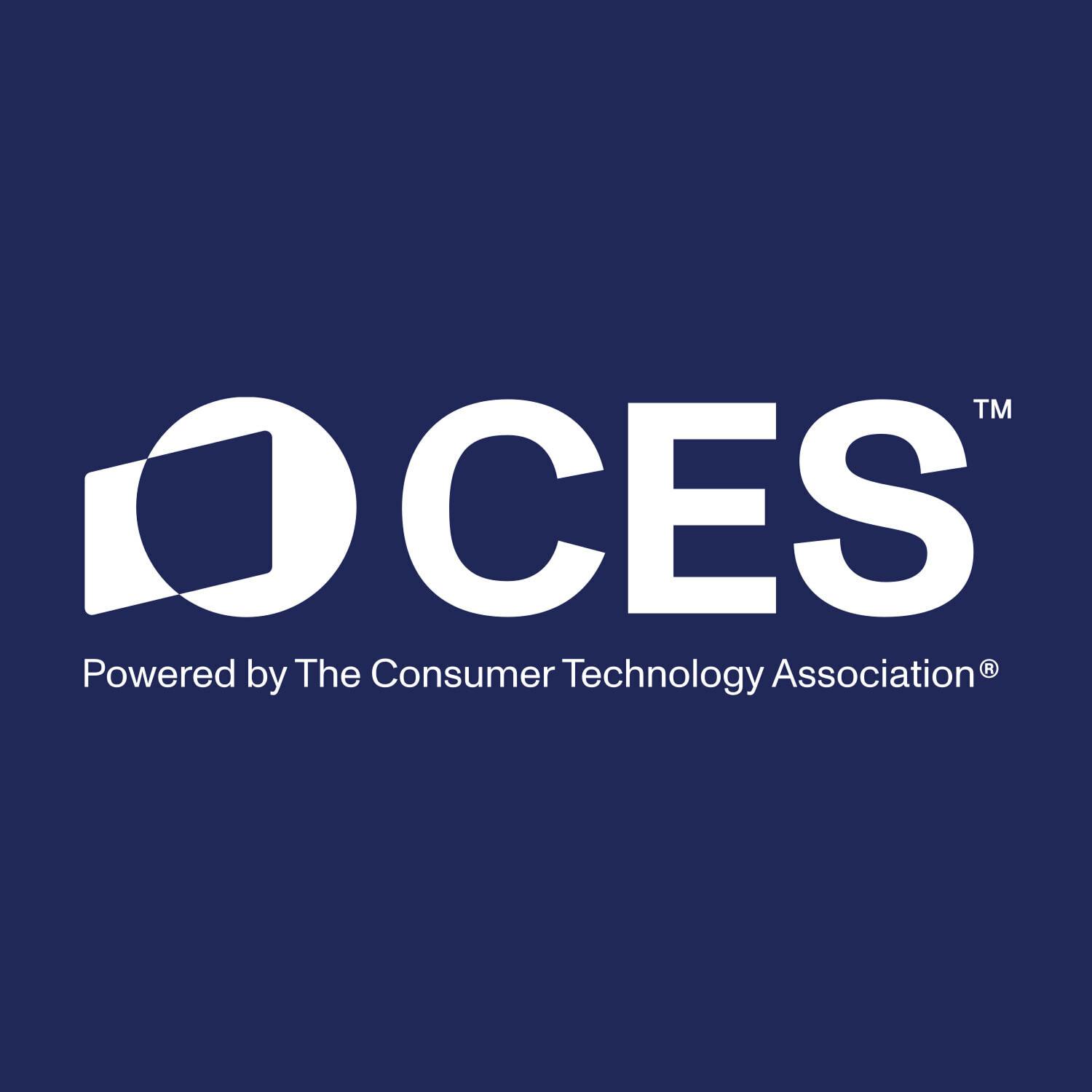 CES logo with "Powered by The Consumer Technology Association" text