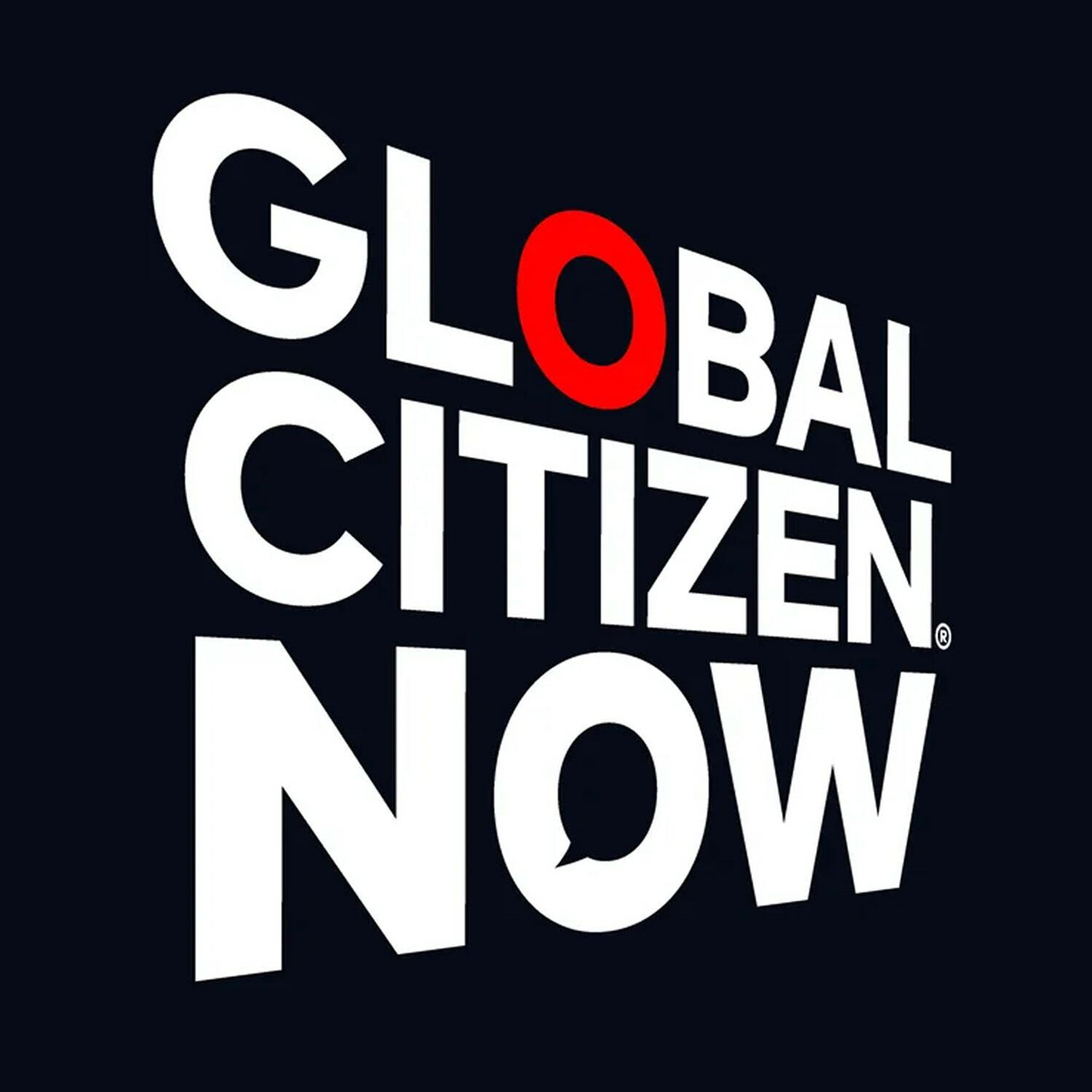 Global Citizen Now wordmark on a dark background
